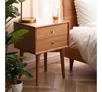 HJYBFA Comodino in Legno massello con cassetto - Elegante riporre Oggetti e Avere Stile in Camera da Letto