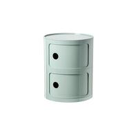 HJYBFA Piccola credenza rotonda in plastica con cassetti, per soggiorno, bagno, salvaspazio, verde
