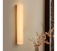 HJYCLFAZU Lampada da Parete contemporanea in Ottone e Marmo con LED, semplicità e creatività, Ideale per Soggiorno, Camera da Letto, Studio, Hotel, Villa e corridoio (G H60CM)
