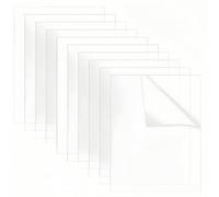 HJYDGJ 10 pannelli acrilici in plastica trasparente, spessore 1 mm, pannelli in plastica trasparente, fogli in vetro acrilico, A4, pannelli, per display, cornici, pittura