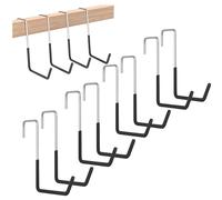 HJYDGJ 8 ganci per bicicletta gommati per appendere ganci per bicicletta, ganci per garage, grandi carichi pesanti, ganci per bicicletta, ganci per bicicletta, colore nero