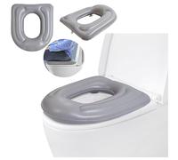 HJYDGJ Cuscino a ciambella rialzato, per alleviare il dolore, cuscino gonfiabile con ventosa, lavabile, più spesso, per WC, per adulti, sedile regolabile con pompa, con pompa ad aria