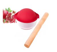 HJYDGJ Set di 3 utensili per sbucciare melograno, per rimuovere i nuclei, per melograno, per rimuovere i nuclei, per il melograno. Viene fornito con un martello di legno