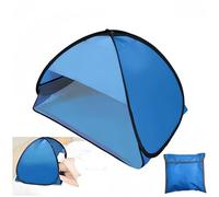 HJYDGJ Tenda da sole portatile da spiaggia, automatica, piccola tenda da spiaggia pop-up, da viaggio, piccola, per attività all'aperto, spiaggia, mini tenda, doppio incantesimo, blu