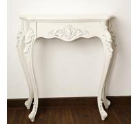 HJYXXSR Consolle da ingresso vintage - Stile vittoriano - Tavolino da ingresso per corridoio e foyer con gambe - Mobili decorativi - Espositore elegante Silver trim 80 * 25 * 86cm/31.5 * 9.8 * 33.9in