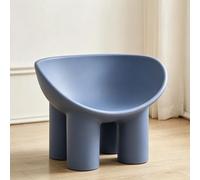HJYXXSR Sedie a Sdraio Creative Monoposto, Realizzate in Materiale PE, Sgabelli con Gambe di Elefante, Semplici Sedie per Bambini, Adatte a Soggiorni, Camere da Letto, Studi Blue L