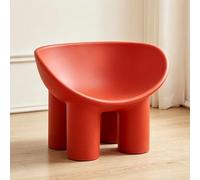 HJYXXSR Sedie a Sdraio Creative Monoposto, Realizzate in Materiale PE, Sgabelli con Gambe di Elefante, Semplici Sedie per Bambini, Adatte a Soggiorni, Camere da Letto, Studi Red L