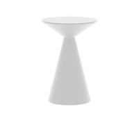 HJYXXSR Tavolino da divano, tavolo rotondo semplice, forma a clessidra, comodino in ferro battuto per camera da letto, base per decorazioni per la casa in stile moderno white 40x55cm/15.7 * 21.7in