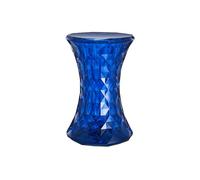 HJYXXSR Tavolino Multifunzionale in Plastica, Comodino Creativo, Semplice Sgabello per Scarpe Trasparente, Tavolino Rotondo Moderno, Adatto per Soggiorno, Camera da Letto, Ingresso Blue