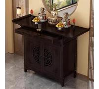 HJYXXSR Tavolo da altare buddista in bambù per la casa, con spazio per riporre gli oggetti, base per mobile in stile cinese, adatto per offrire incenso, candele e preghiere 39.4 inches