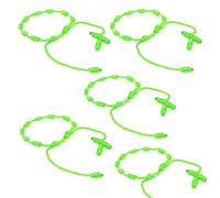 HJYZY 10 pezzi Bracciale Decenario Anudado con Croce Intrecciata Bracciale Rosario Regolabile - Multiplo Colore Adatto per Uomini e Donne, 8.5 inch, Nylon
