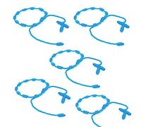 HJYZY 10 pezzi Bracciale Decenario Anudado con Croce Intrecciata Bracciale Rosario Regolabile - Multiplo Colore Adatto per Uomini e Donne, 9 inch, Nylon