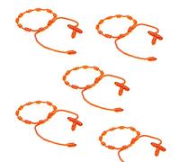 HJYZY 10 pz Pulsera Decenario annodato con croce intrecciata regolabile rosario croce braccialetto - multicolori adatto per uomini e donne, Nylon