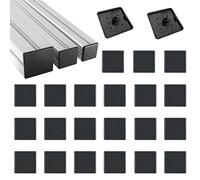 HJYZY 30x30mm Plastica ABS Accessori Tappo Terminale Nero per 3030 Estrusione Alluminio con Profilo 35pcs