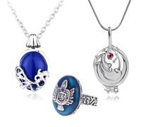 HJYZY Vampire Diar.s Set con adesivi per gioielli Daywalking Katherinne Sapphire Elenna - Ciondolo medaglione, collana ispirata a Stefan 3 pz