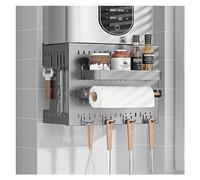 HJZALMI Kit Pannelli A Parete, Pannelli Forati con Display Combinato, Organizer Strumenti con Pannello Forato Fai da Te con Gancio, Sospensione Modulare Cucina, Bagno(42X26X17CM)
