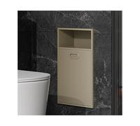 HJZALMI Nicchia per Doccia in Acciaio Inox, Nicchia Impermeabile Incasso, Cestino La Spazzatura Bagno, Mobiletto Portaoggetti per WC Portarotolo Camera da Letto(Beige)