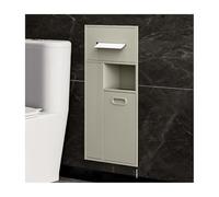 HJZALMI Nicchia per Doccia in Acciaio Inox, Nicchia Pattumiera Integrata, Mensola Organizer Incasso Bagno, Portaoggetti Carta Igienica E Articoli da Toeletta Cucina(Beige,300x650x140mm)