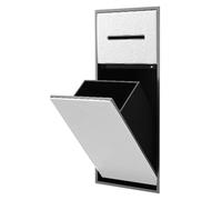 HJZALMI Nicchia per Doccia in Acciaio Inox, Portaoggetti per Carta Igienica da Incasso, Mensola Organizer Bagno Cucina Soggiorno Camera da Letto Hotel Residenziale(White-a)