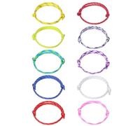 HJZHII 20 bracciali intrecciati nautici, in corda marina, colorati, in corda marina, in corda nautica, da surf, in tessuto regolabile, fatti a mano