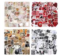 HJZHII 226 Pezzi stickers aesthetic,sticker journaling adesivi vintage scrapbooking impermeabili estetici carini retrò nostalgici adesivi in vinile decalcomanie per forniture per album di ritagli