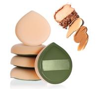 HJZHII 5 spugne per il trucco, morbide e coreane, senza lattice, morbide spugnette per fondotinta, fondotinta liquido, crema, correttore in polvere