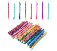 HJZHII 50 forcine colorate per capelli, 5,6 cm, in metallo, mini forcine per capelli, accessori per donne, gilrs chignon, capelli lunghi e lisci, varie acconciature, stile ondulato