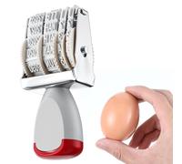 HJZHII Timbri con data a uovo, Timbro con datario per ufficio, timbro rotante con numeri modificabili, segno di datario in silicone con timbro a rullo numerico per fattoria uova fresche pollo anatra