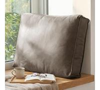 HJZPWB Cuscini Grande Divano, Letto Matrimoniale Testata, Cuscino per Lettura E Schienale Letto, per Supporto della Schiena Mentre Ti Rilassi, Giochi, Leggi O Guardi La TV,Marrone,100X12X45CM