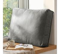 HJZPWB Cuscini Grande Divano, Letto Matrimoniale Testata, Cuscino per Lettura E Schienale Letto, per Supporto della Schiena Mentre Ti Rilassi, Giochi, Leggi O Guardi La TV,Grigio,100X12X45CM