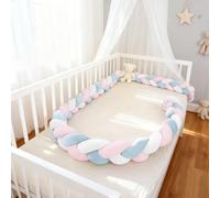 HJZPWB Serpente Letto Cuscino, Letto A Treccia Cuscino, Paracolpi Sponda Sponde Anticaduta, Cuscino Decorativo, Protezione Anticaduta Traspirante E Delicata sulla Pelle,A04,200cm