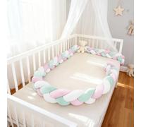 HJZPWB Serpente Letto Cuscino, Letto A Treccia Cuscino, Paracolpi Sponda Sponde Anticaduta, Cuscino Decorativo, Protezione Anticaduta Traspirante E Delicata sulla Pelle,A05,150cm