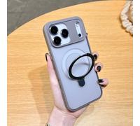 HJZSZX Custodia di ricarica wireless di lusso con supporto ad anello magnetico per iPhone 16 ProMax (per iPhone 16 ProMax/7)