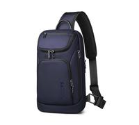 hk Borsello Uomo Impermeabile Leggero - Zaino Monospalla Nero per iPad 11,2 Pollici, Borsa a Tracolla da Uomo per Escursioni, Viaggi, Campeggio e Ciclismo (Blu)