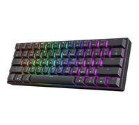 HK GAMING GK61HE 60% | Tastiera meccanica magnetica da gioco | Trigger rapido passo 0,1 mm | 61 tasti multicolore RGB | Frequenza di polling 1 kHz | Gamer PC/Mac | layout USA (nero)