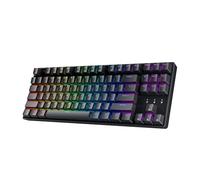 HK GAMING GK80 TKL v3 | Tastiera meccanica da gioco hotswap | Tenkeyless 87 tasti multi colore RGB retroilluminata a LED per PC/Mac Gamer | layout USA (nero, nero meccanico)