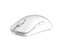 HK GAMING Mira XM1 - Mouse da gioco ultra leggero, 58 g, max 16000 cpi (1 kHz), cavo USB a 1 kHz, 6 pulsanti, impugnature antiscivolo (bianco)