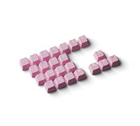 HK Gaming Rubber Keycaps Set | Anti-Slip Texture | Doubleshot Backlit Keycap Set | 23 Keys OEM Profile Key Set | For Mechanical Keyboard | Compatible with Cherry MX, Gateron, Kailh | Prism Pink