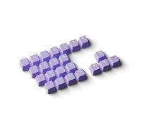 HK Gaming Rubber Keycaps Set | Anti-Slip Texture | Doubleshot Backlit Keycap Set | 23 Keys OEM Profile Key Set | For Mechanical Keyboard | Compatible with Cherry MX, Gateron, Kailh | Lavender