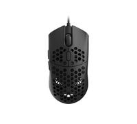 HK Gaming Sirius M - Mouse da gioco ultra leggero a nido d'ape, 54 g, 12000 cpi, cavo USB, 6 pulsanti programmabili, memoria integrata, impugnature antiscivolo, Sirius-M 12000 cpi, nero
