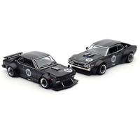 HK Trade Show Box / NISSAN Laurel C130 + Skyline GT-R V8 - PopRace 1:64