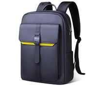 hk Zaino Business da Uomo per Laptop, design moderno ed elegante, leggero, sottile e impermeabile - Perfetto per uomini d’affari, lavoro, università e viaggi - Blu