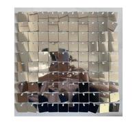 HKABCXT Paillettes Shimmer Wall Sfondo 6/12/24 Pezzi Pannelli da Parete con Sfondo Glitterato colorato, Pannelli Quadrati Dorati Lucidi, sfondi for Feste di Compleanno e Matrimoni(Olive,12 PCS)