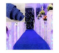 HKABCXT Tappeto Cerimonia 10 m decorazione di nozze tappeto perlescente lucido corridoio corridore stazione T for passerella for il layout del sito della scena festa(Dark blue,1M)