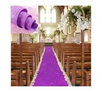 HKABCXT Tappeto Cerimonia 10 m decorazione di nozze tappeto perlescente lucido corridoio corridore stazione T for passerella for il layout del sito della scena festa(Light purple,0.8M)