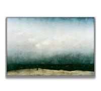 HKAHF AJWUQ Caspar David Friedrich Wall Art "Il monaco in riva al mare", poster con stampe sulla spiaggia, pittura su tela retrò per soggiorno, decorazione per la casa, 40 x 30 cm, senza cornice