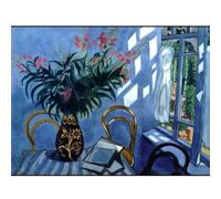 HKAHF AJWUQ Chagall Marc Poster 《Vaso Natura Morta》Arte della Parete Chagall Marc Mostra Dipinti su Tela Stampe retrò per Decorazione della Camera Immagine 40x30cmx1 No Frame