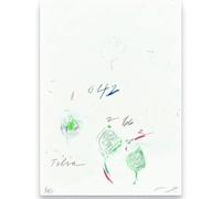 HKAHF AJWUQ Cy Twombly Poster 《Disegno A Linee》Arte della Parete Cy Twombly Tela Pittura Mente Astratta Pensieri Stampe per Soggiorno Decor Immagine 40x50cmx1 No Frame