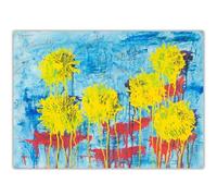 HKAHF AJWUQ Cy Twombly Poster《Fiori Gialli》Arte della Parete Cy Twombly Tela Pittura Mente Astratta Pensieri Stampe per Soggiorno Decoro Immagine 40x30cmx1 Senza Cornice