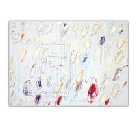 HKAHF AJWUQ Cy Twombly Poster《Linee Colorate》Arte della Parete Cy Twombly Tela Pittura Mente Astratta Pensieri Stampe per Soggiorno Decor Immagine 40x30cmx1 Senza Cornice